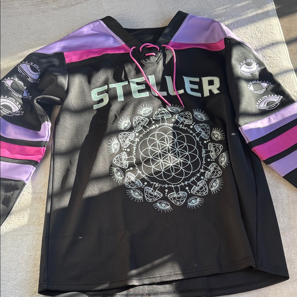 Steller Black and Pink Graphic Hoodie